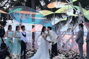 付辛博颖儿巴厘岛婚礼：哆啦A梦主题浪漫满溢